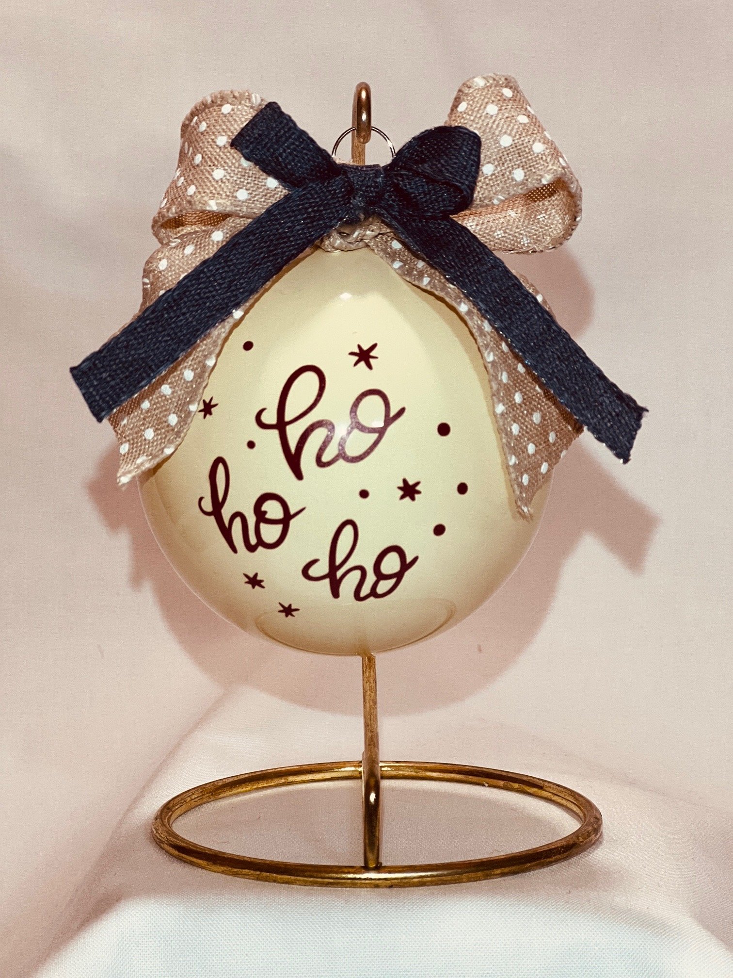 Red, White and Ho-Ho-Ho Ornament