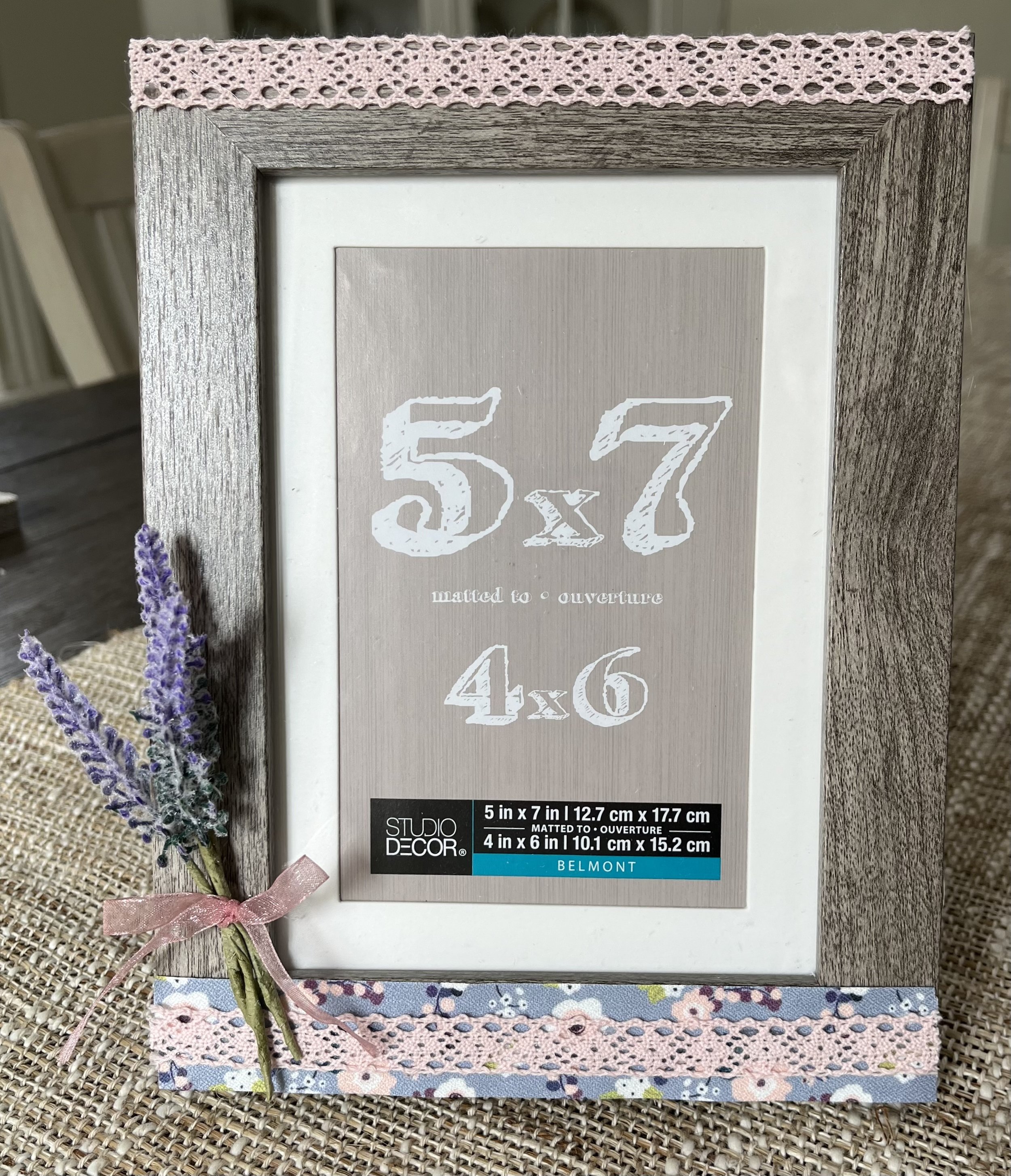 Lavendar and Lace Frame
