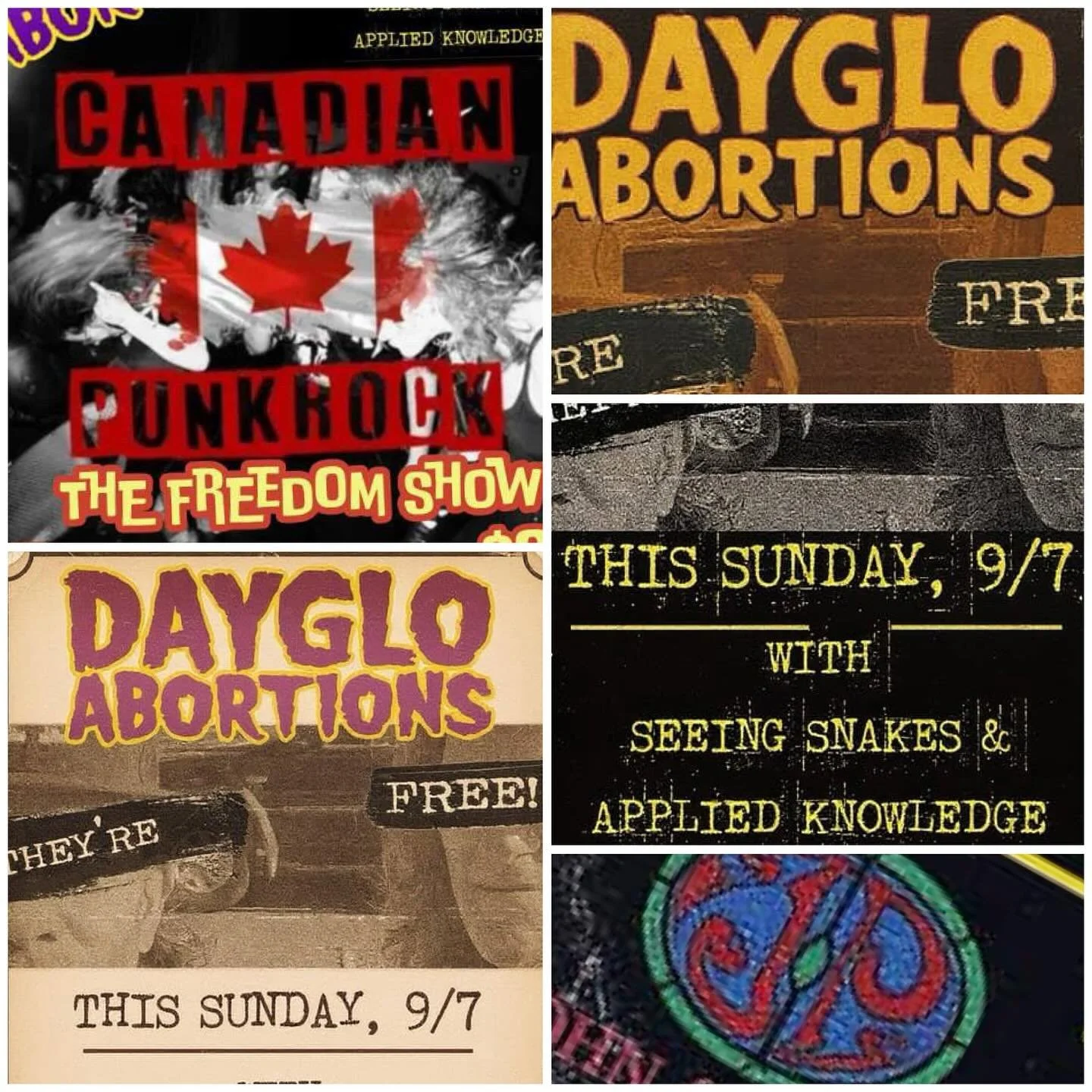 #sundayfunday☀️
See you there! 🙈🙉🙊
@johnandpetersnewhope @seeingsnakes @official_dayglo_abortions @satanherselfproductions
#truth #supportlocalartists