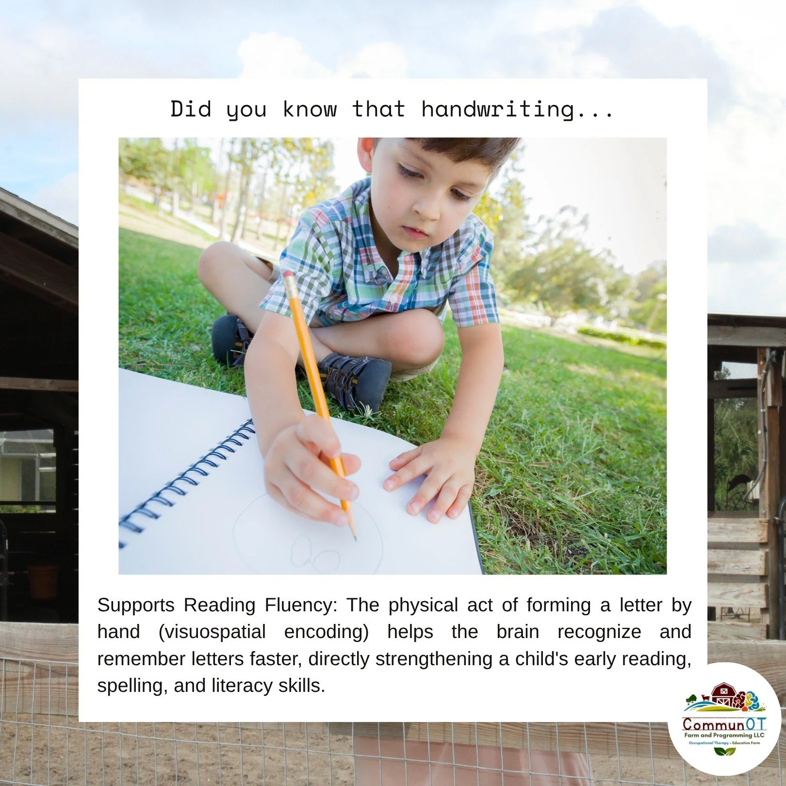 Your Child's Brain Needs Handwriting. Here's Why! Swipe to discover four essential facts about why handwriting is so critical. We cover everything from motor memory and reading fluency to strengthening the executive function skills needed for organiz