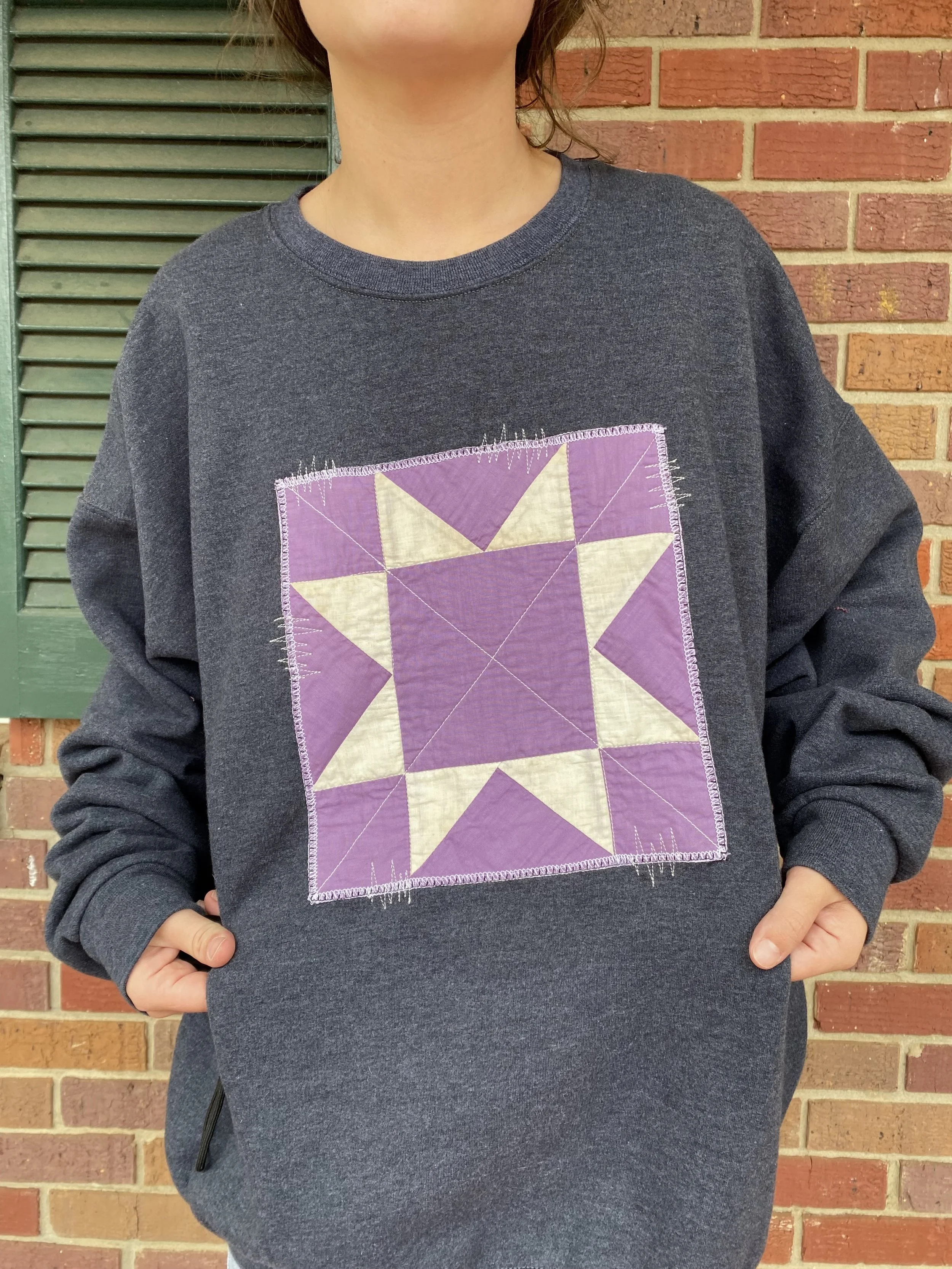 Willow Quilt Patch Sweatshirt - 2XL