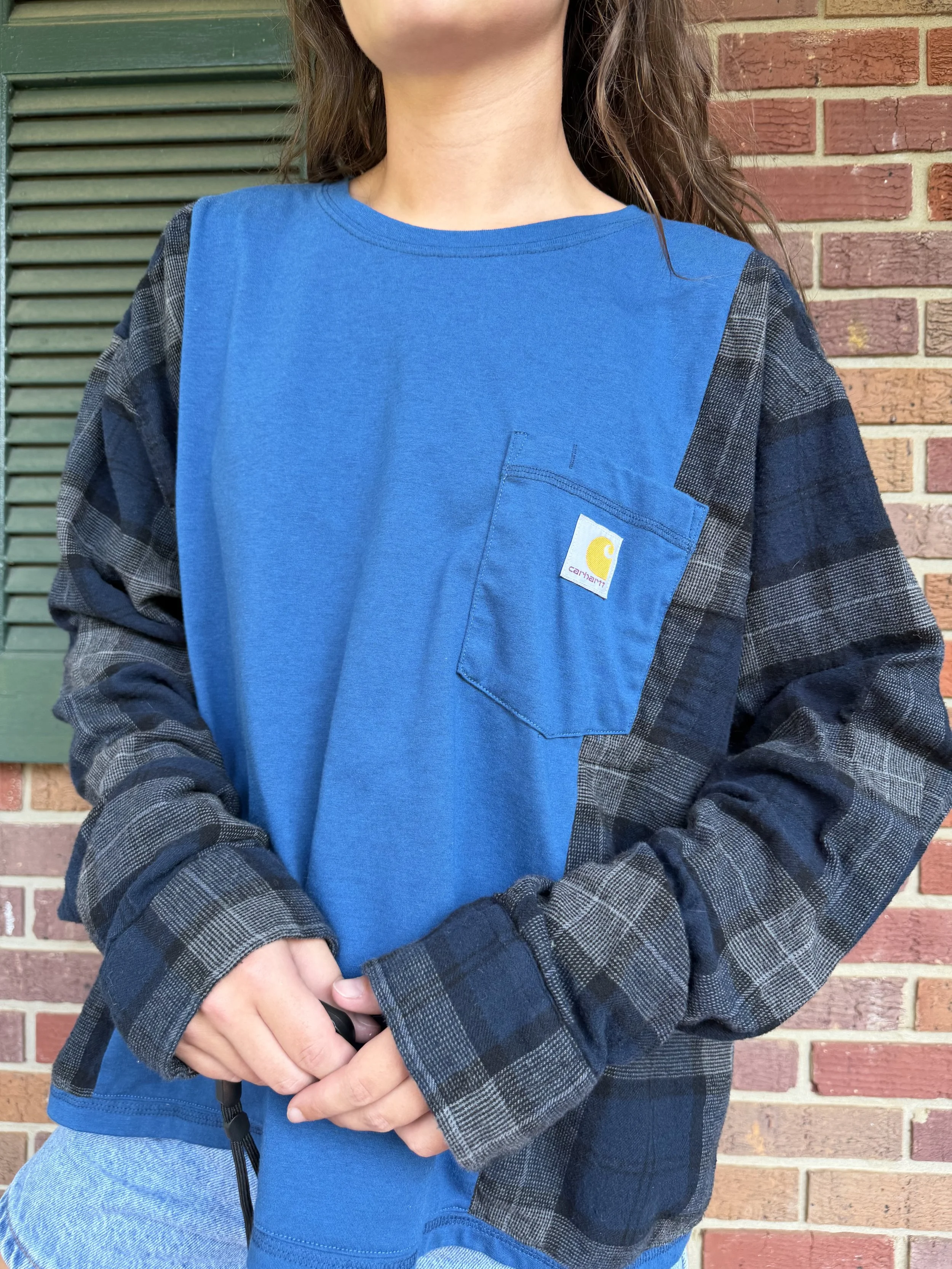 Carhartt x Flannel Rework (Blue) - ~XL/2XL