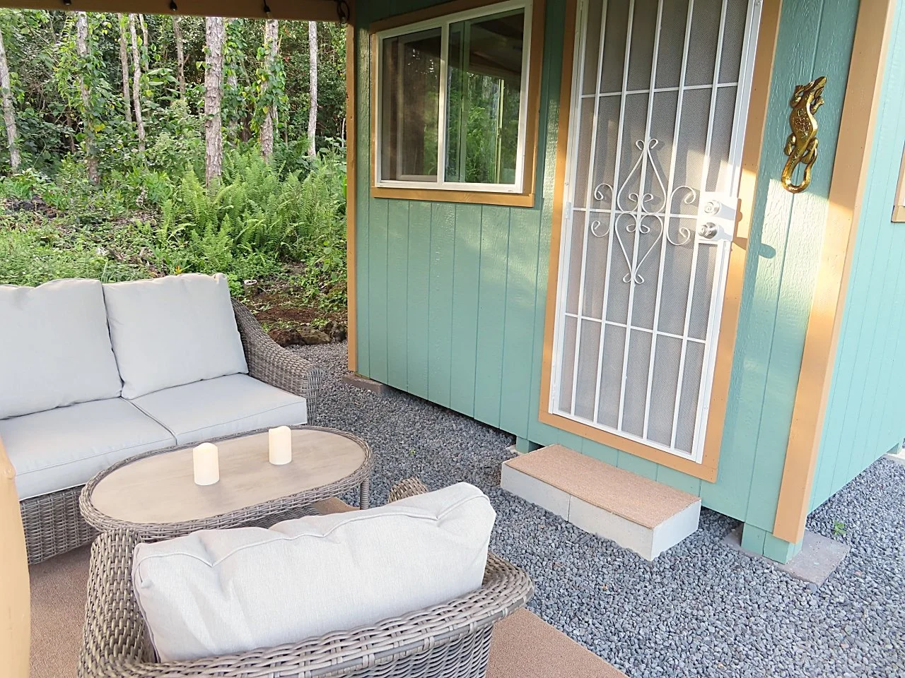 Front entrance to kitchen.