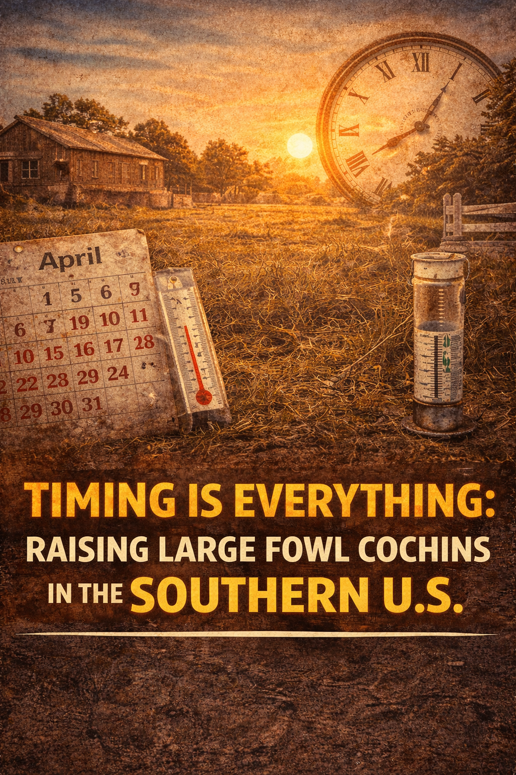 Timing Is Everything: Raising Large Fowl Cochins in the Southern United States