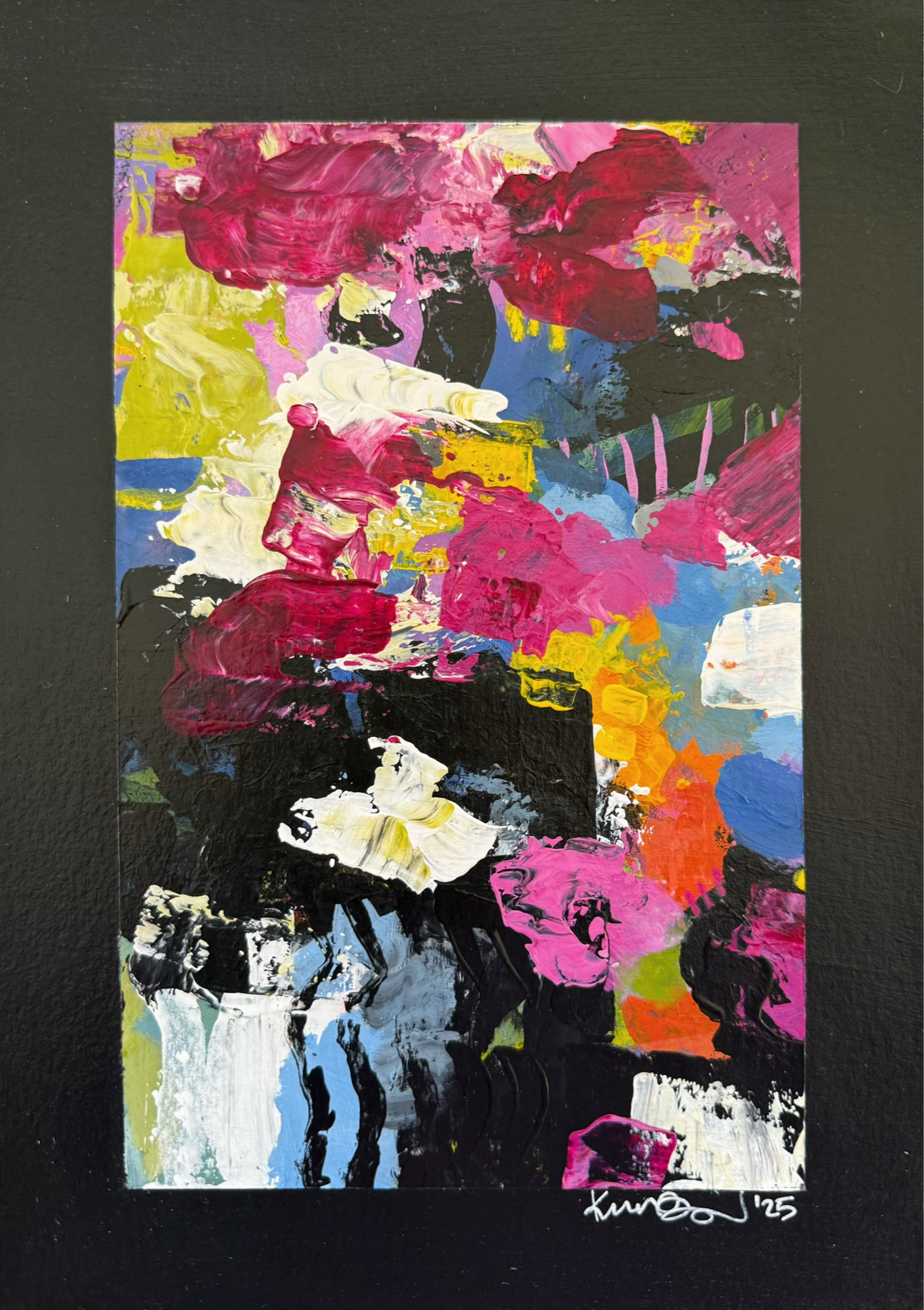 "Quinacridone magenta obsession No. 1" (10x7")