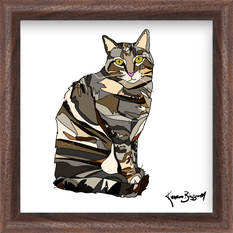 Louis Cat Square Print