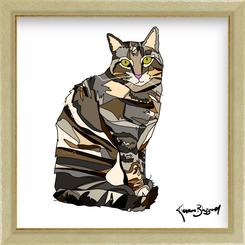 Louis Cat Square Print