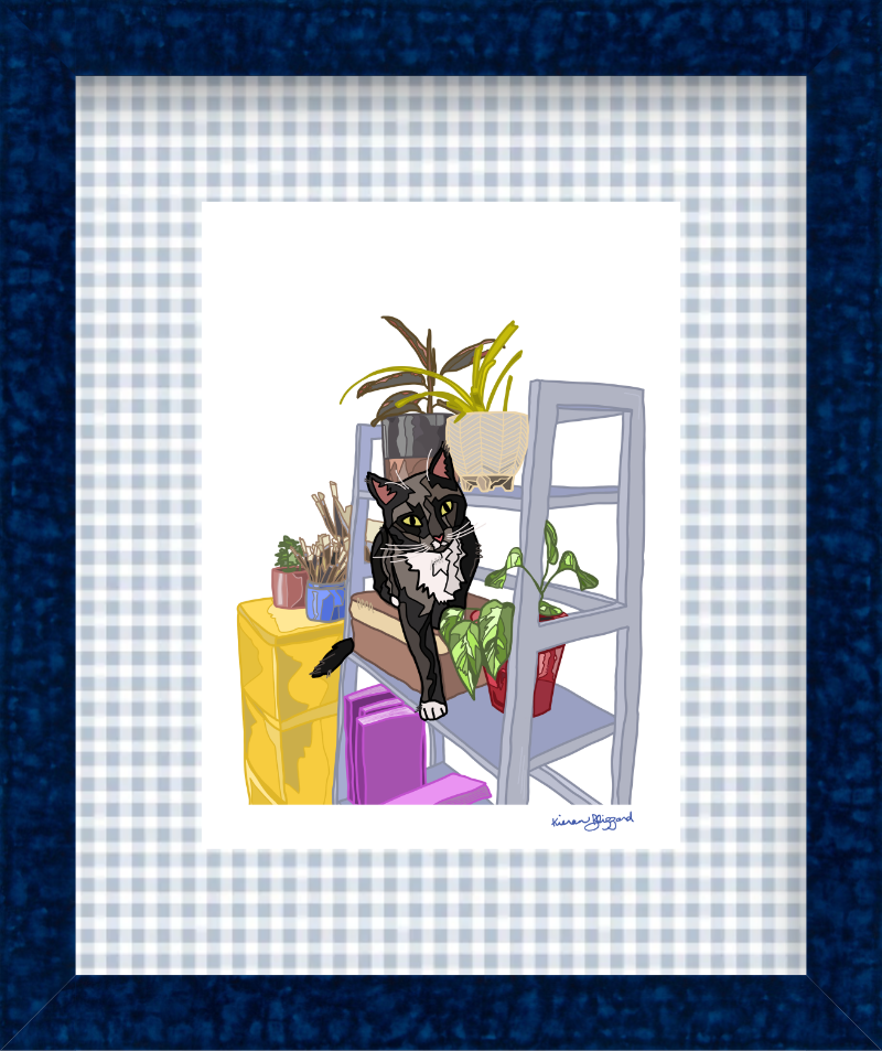 shelf olive sydney gingam 5x6.67