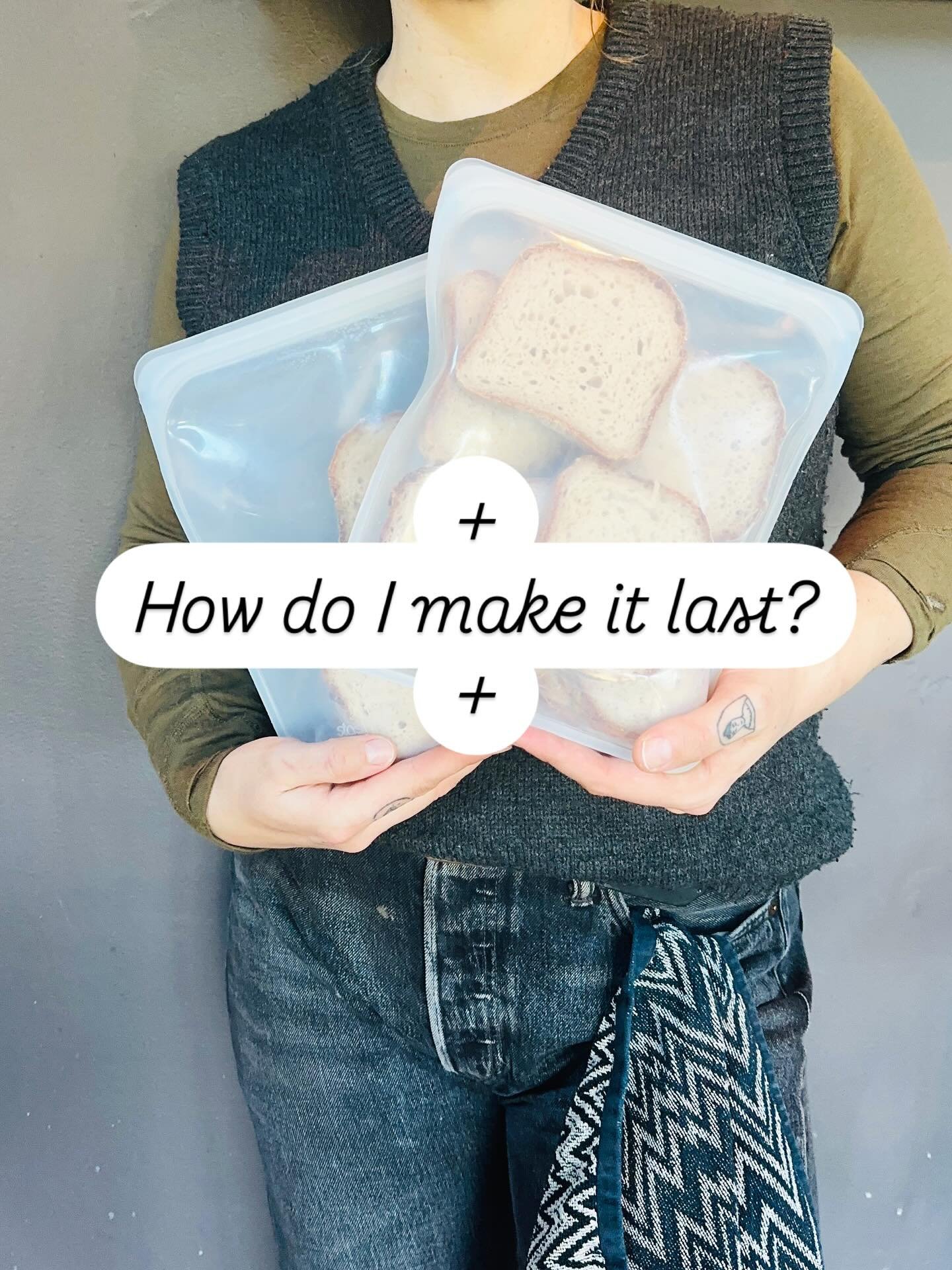 So you&rsquo;ve brought home an artisan gf loaf from @avalonsorganics and it&rsquo;s yummy and you want to make it last for the week&hellip;my Buckwheat Sourdough Sandwich Loaf will last up to 3 days on the counter but if you want to keep it fresher 