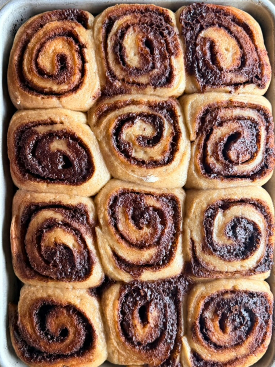 Buckwheat Sourdough Cinnamon Buns