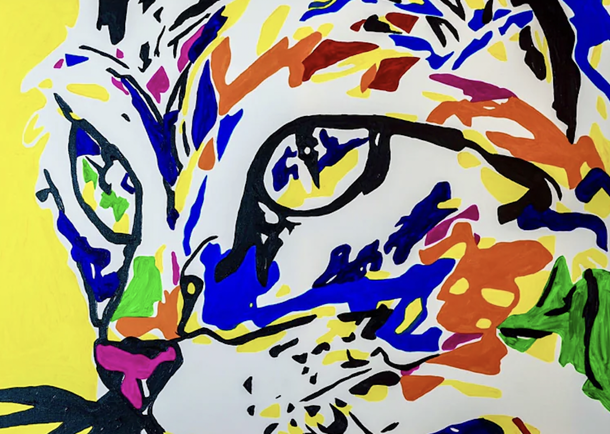 kitty | Acrylic on Canvas | 40x30 inch