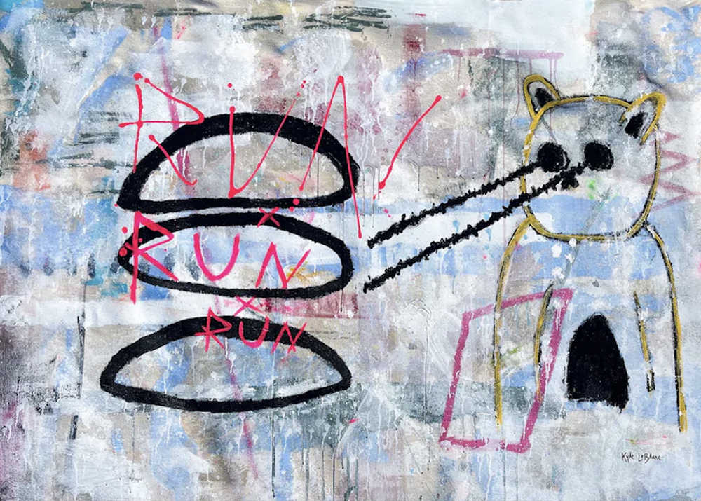 honey bear | Acrylic on Canvas | 52x36 inch