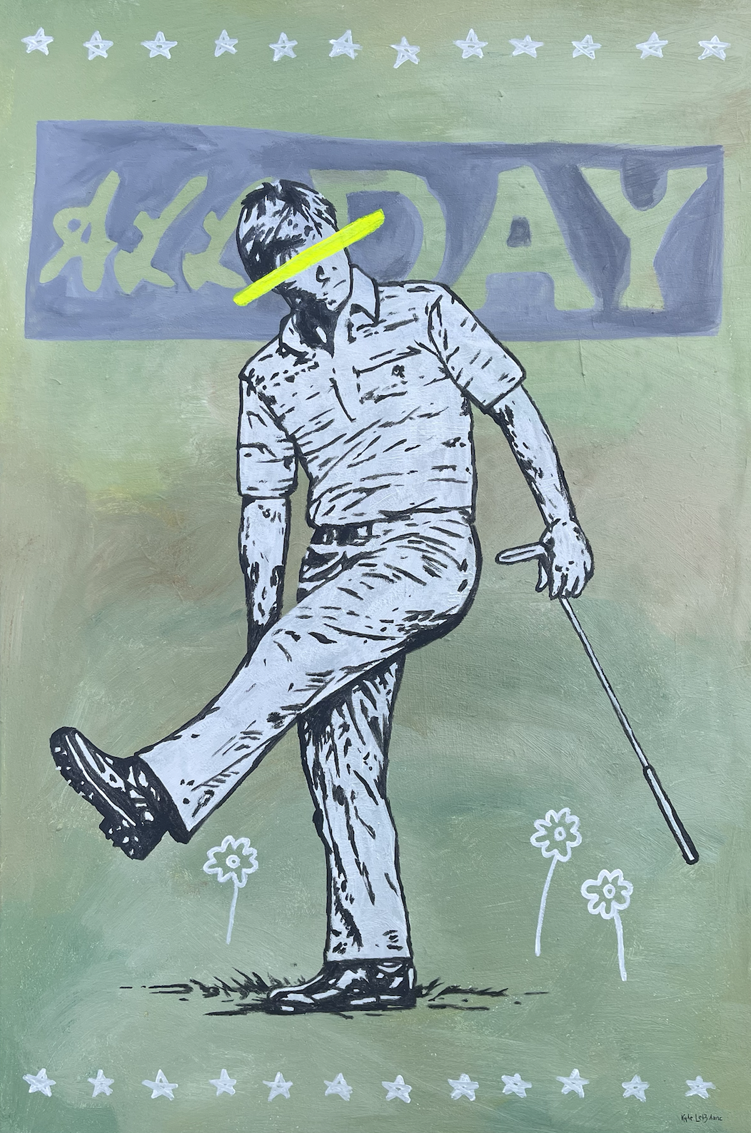 all day | Acrylic on Canvas | 24x36 inch