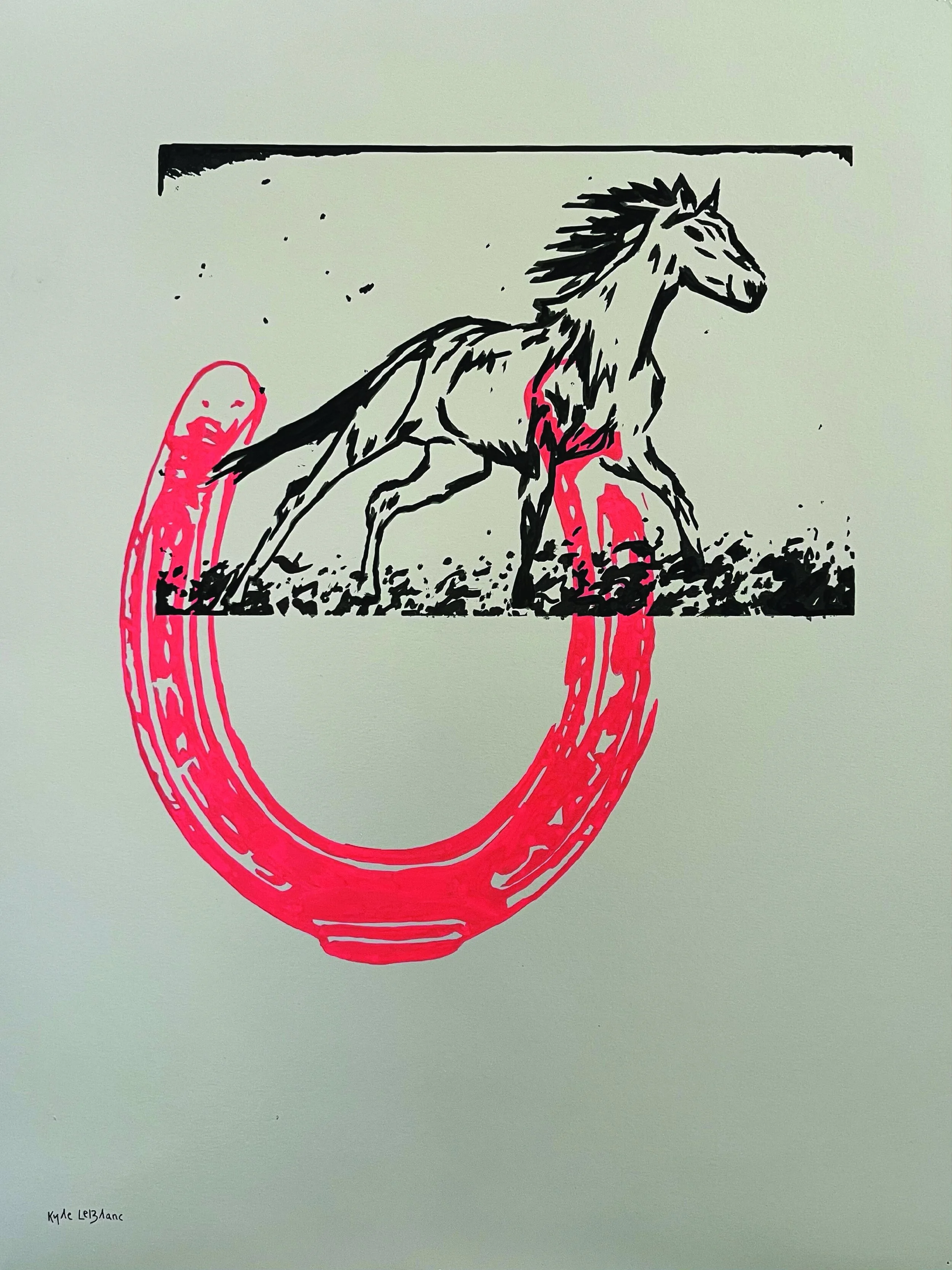 in the dust | Acrylic on Paper | 18x24 inch