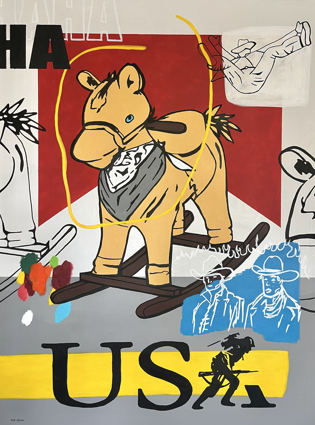 american rocker | Acrylic on Canvas | 36x48 inch