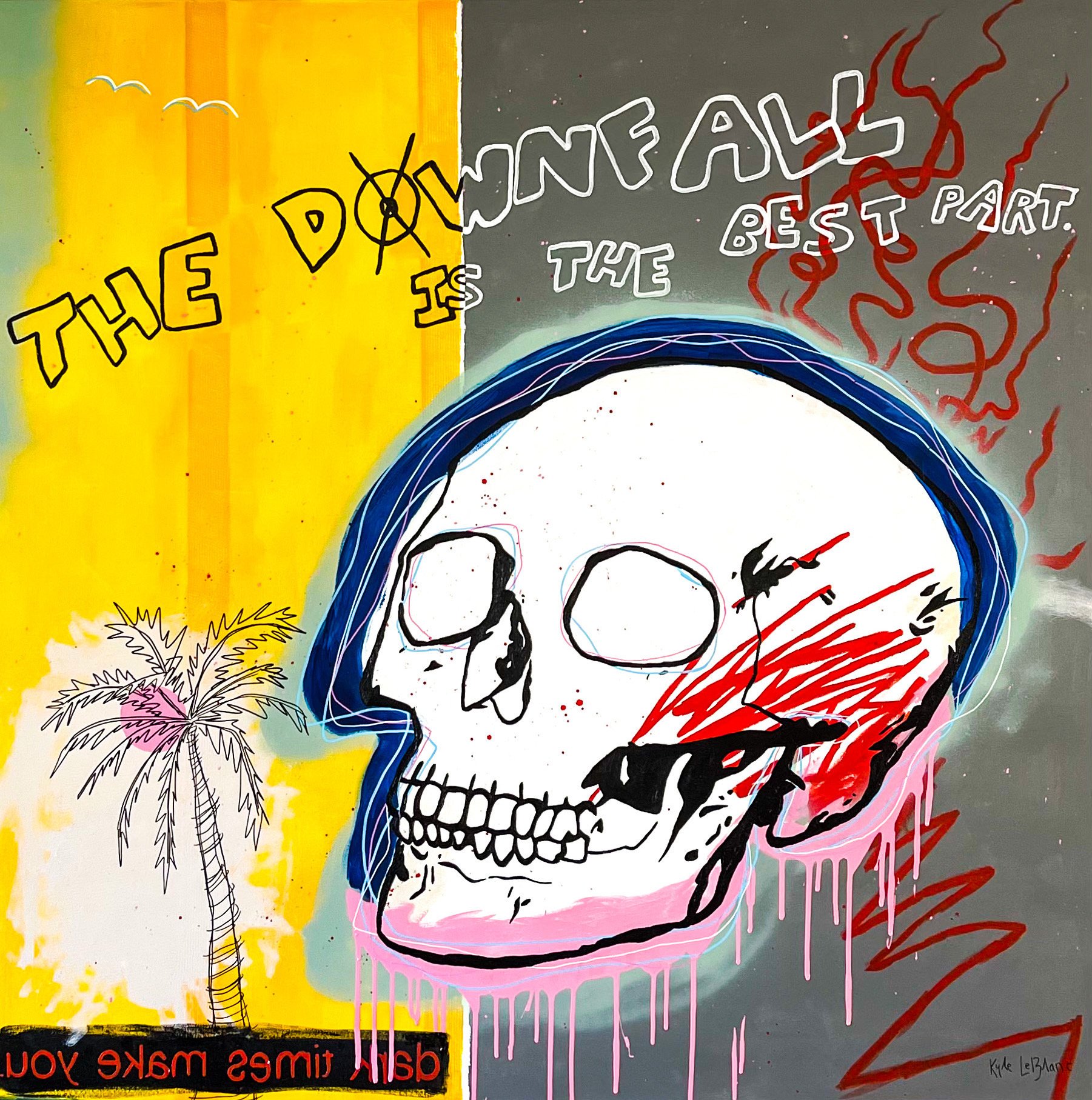 downfalls | 48x48 inch | Acrylic on Canvas