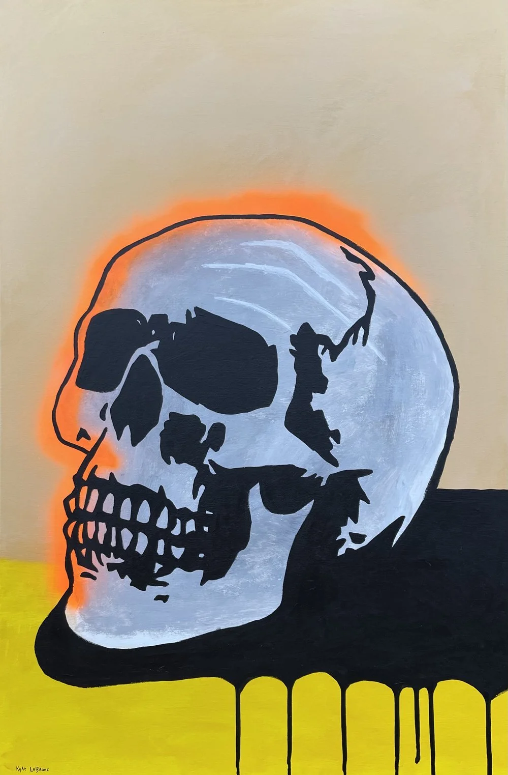 skull | Acrylic on Canvas | 24x36 inch