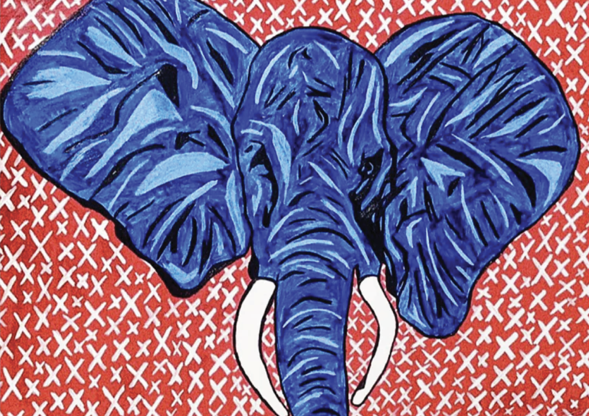 elephant | Acrylic on Canvas | 48x36 inch