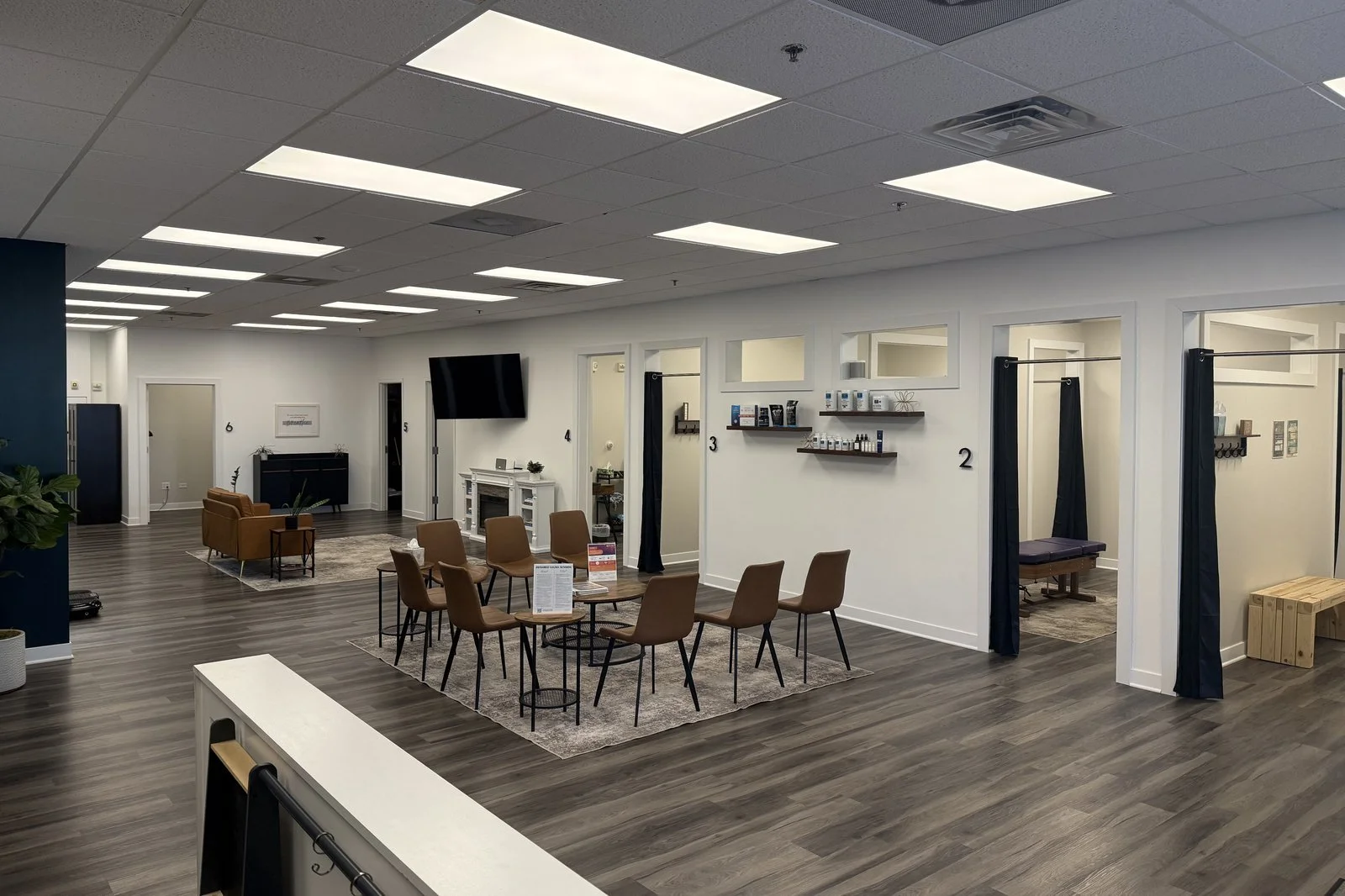 The warm, sensory-friendly office space at Catalyst Family Chiropractic