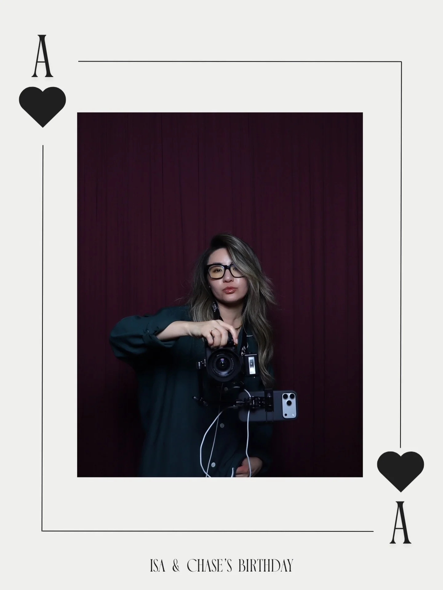 Just me holding the camera&hellip;
but this is your little preview of what&rsquo;s coming next.

We love the booth experience, but sometimes you want the full shot, the full look, the full moment.

And trust me &mdash; we&rsquo;re working on it. 📸