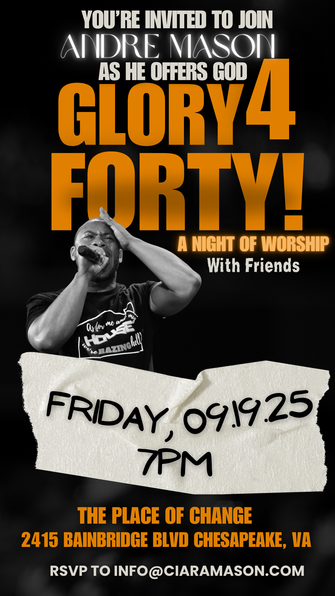 “Glory 4 Forty” - A Night of Worship