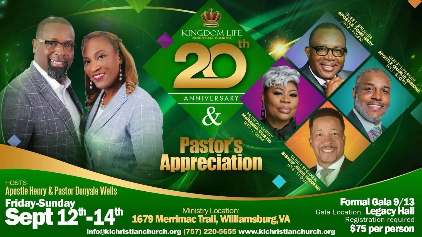 20th Anniversary & Pastor’s Appreciation Service