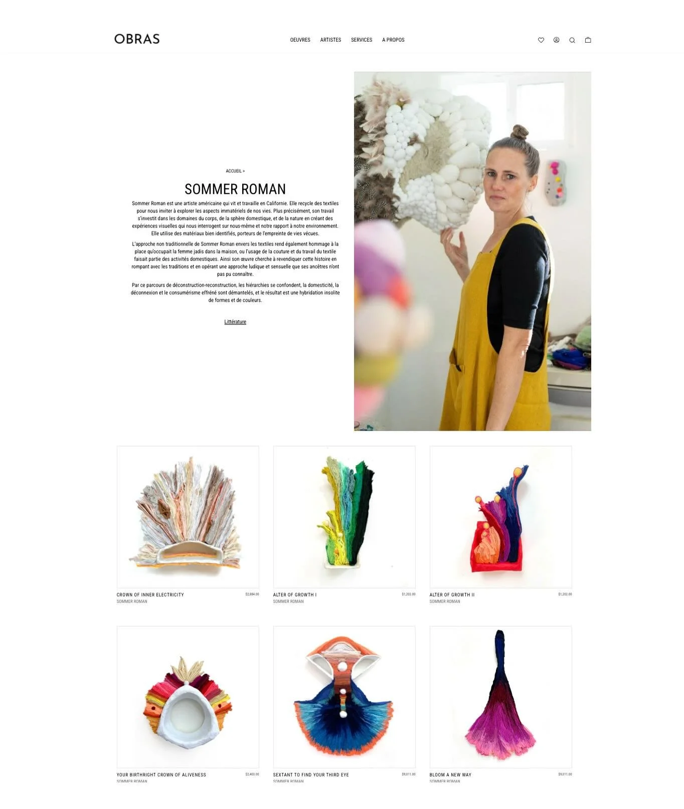 A year ago I was invited to be a part of OBRAS @obras_paris, a Paris-based gallery platform + global curation invested in emerging &amp; established artists from around the world. Walking in to 2026, I&rsquo;m very grateful for this beautiful partner