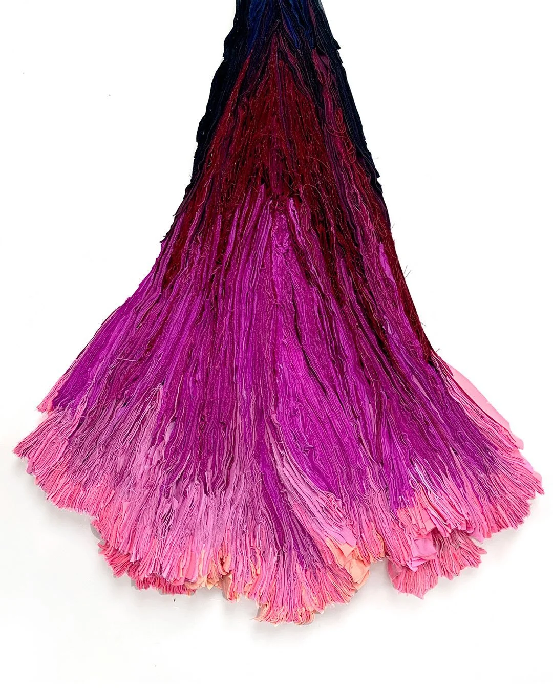 Bloom a New Way, 2025
post-consumer fabric
50&rdquo; height x 29&rdquo; width x 4.5&rdquo; depth

@obras_paris 

All of my work can be thought of as being-ness reimagined.&nbsp; The act of transforming used clothing that bares the imprint of home &am