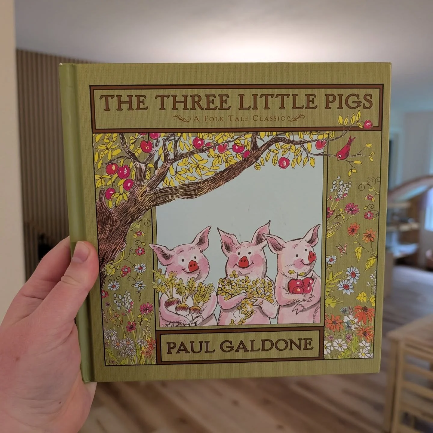 Today, the preschoolers listened to this story and spent the rest of the day playing pigs and wolves. We love a slow day based on a good book.