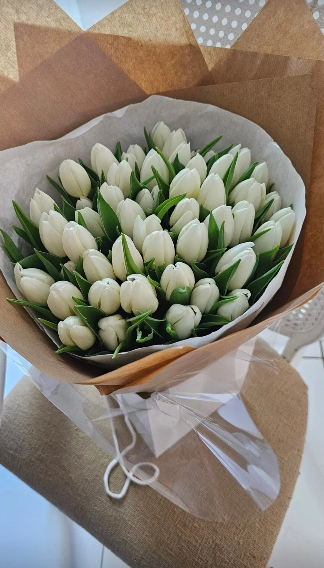 White tulip bouquet