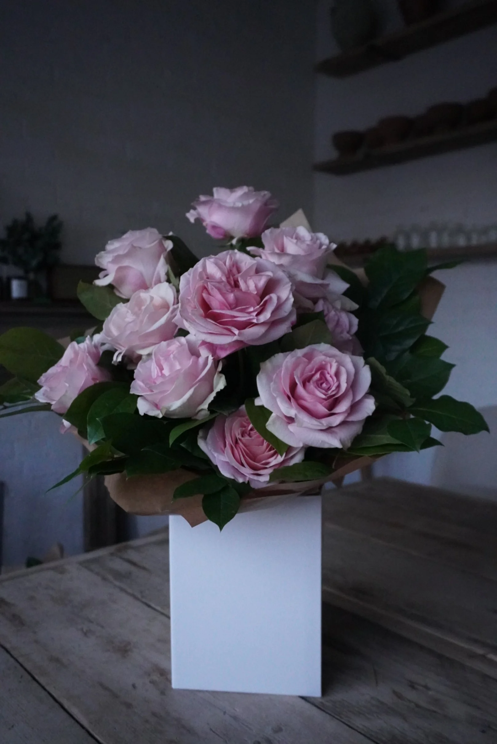 Our Valentines Day 'Blush Pink Secret Garden Rose' Bouquet