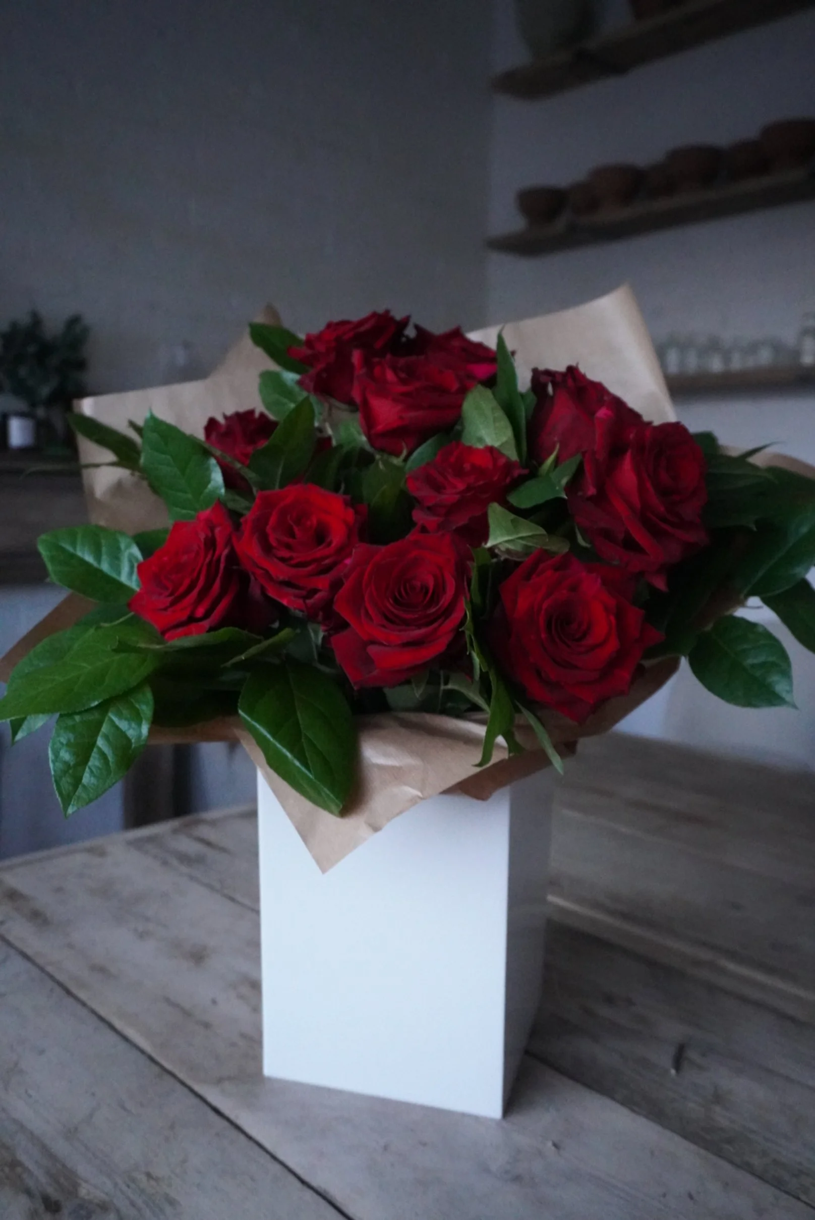 Our Valentines Day Signature 'Red Panther Rose' Bouquet