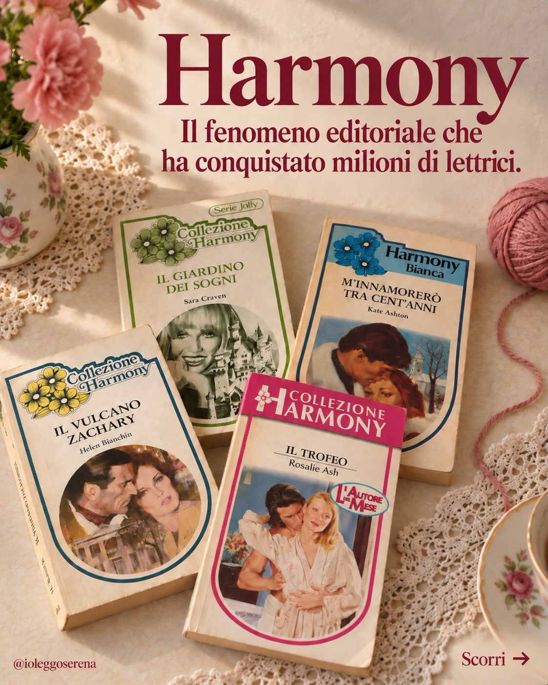 💕Vi &egrave; mai capitato che leggendo un romanzo si aprisse un cassettino della vostra memoria rimasto chiuso per tanto tempo? 
Leggendo Le dirimpettaie di Serena Bortone, mi sono tornate in mente mia nonna e le sue vicine di casa. Nei pomeriggi di