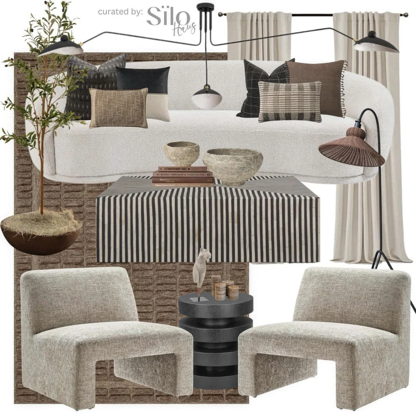 A play on textures &amp; patterns within a $6k budget all from @wayfair !👩🏽&zwj;🎨 we know how to elevate a space ✨