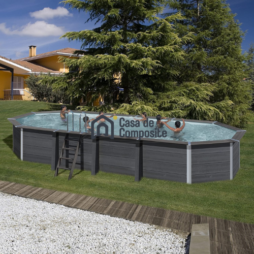 Large Oval Composite Above Ground Pool