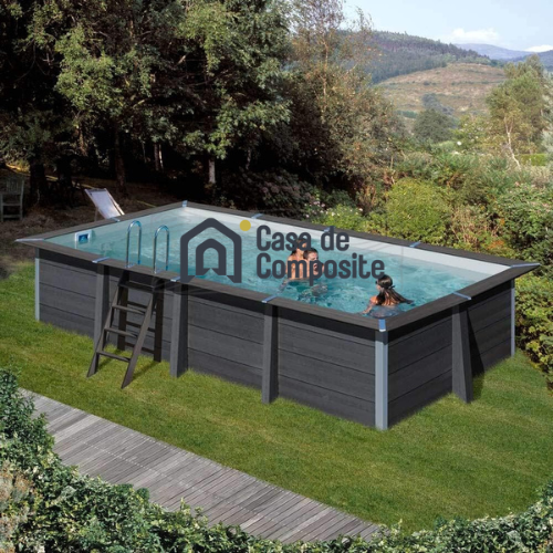 Large Rectangular Composite Above Ground Pool