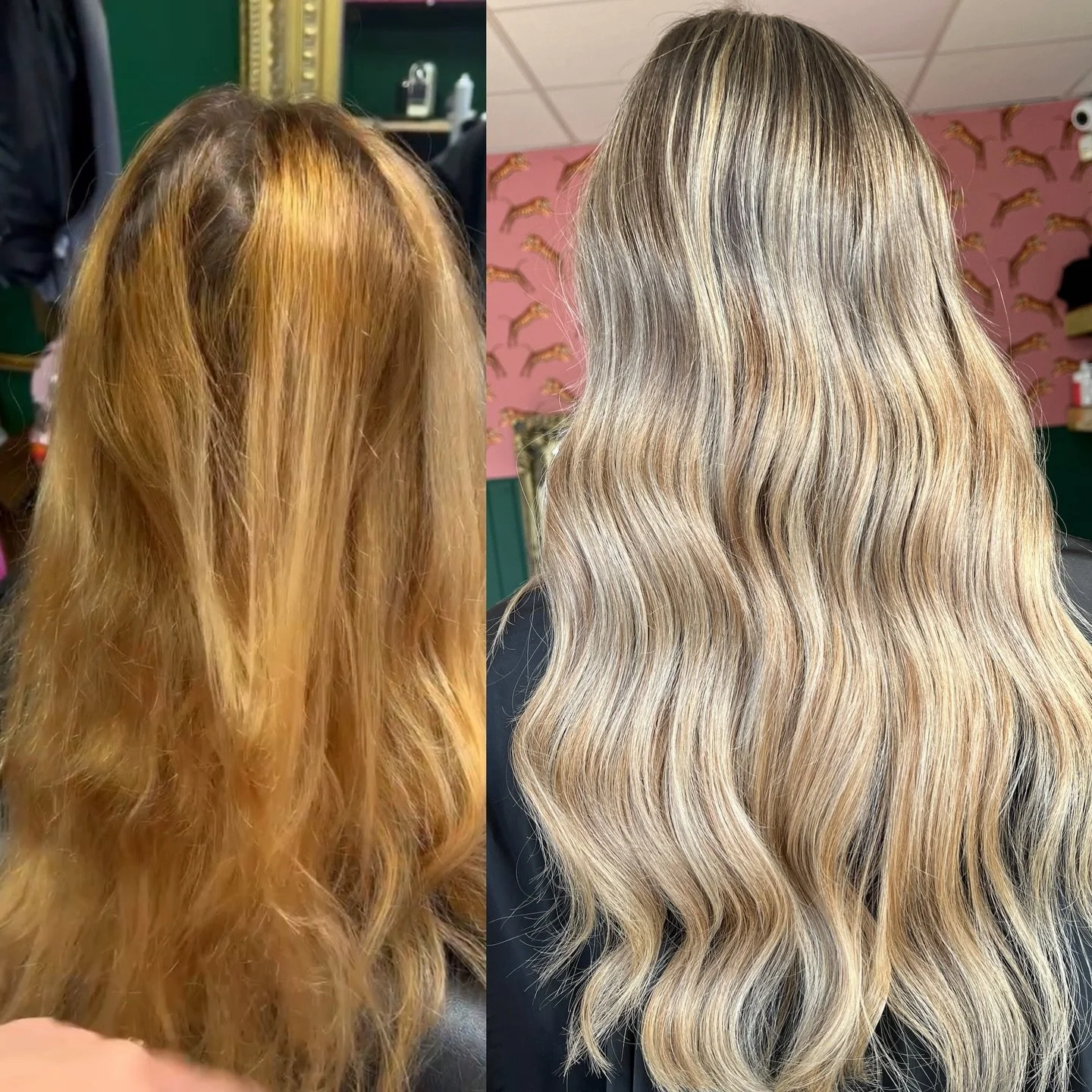 One year before &amp; after 

Hair is a journey, listening to your stylist and being patient can leave you with results like this 😍❤️