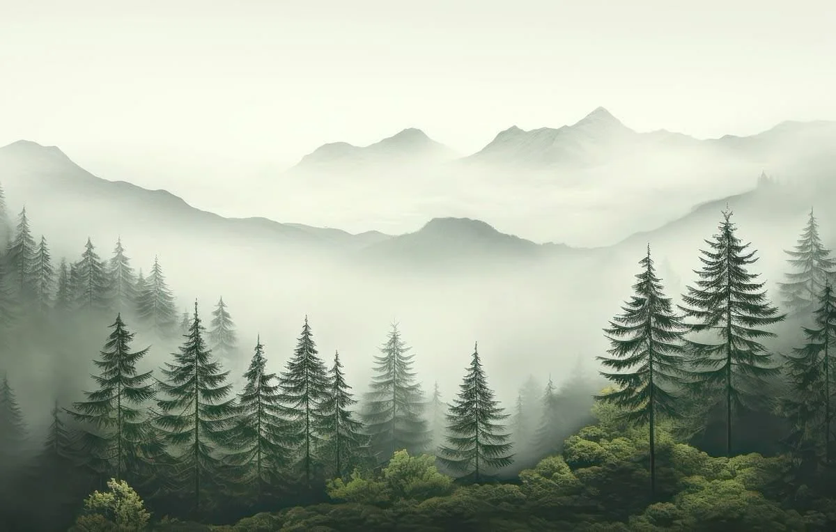 Foggy Forest Display Artwork