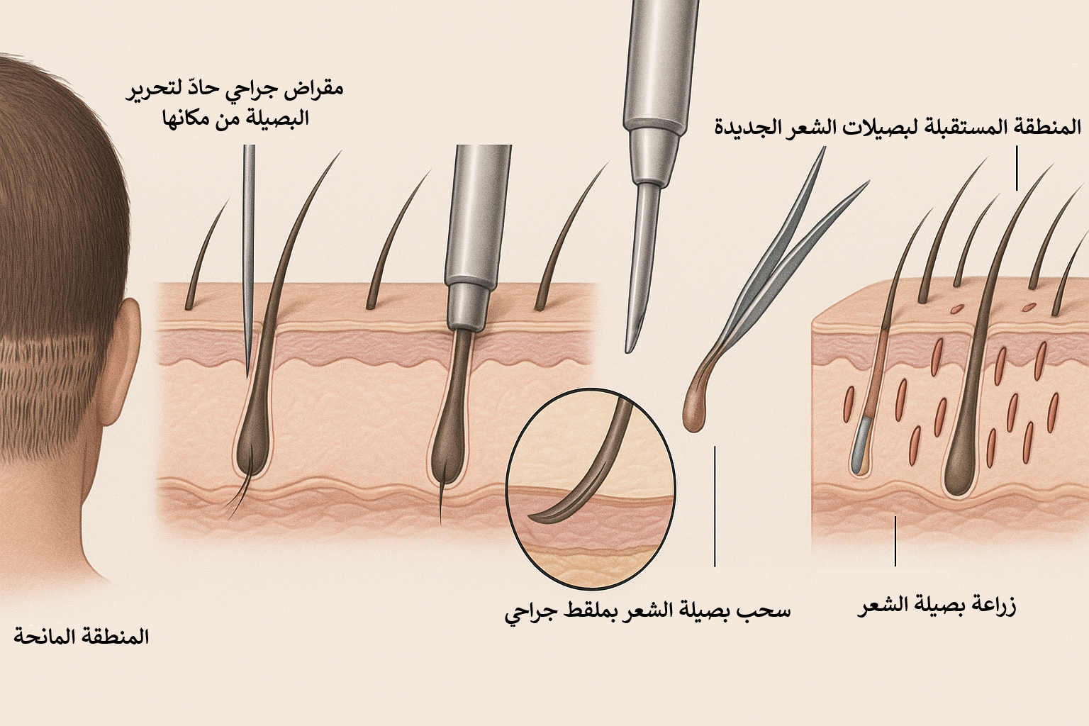 أنواع بصيلات الشعر وتأثيرها على نمو الشعر