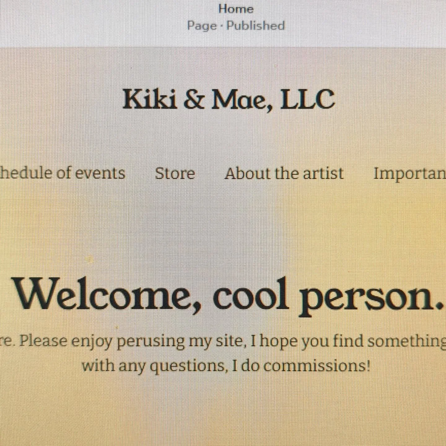 My website is live!! Products go up at 8am Eastern tomorrow morning, use code GoodjobShan for a discount  at checkout!! Squeeee!!!