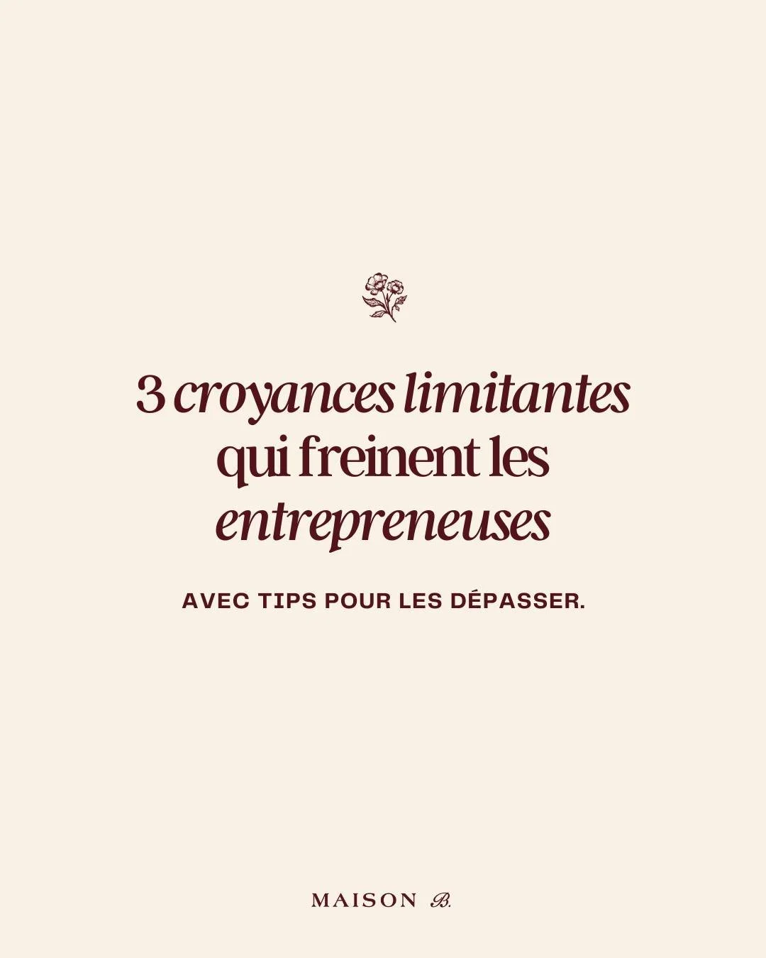 Ces croyances limitantes freinent ton entreprise&hellip; et tu n&rsquo;en as peut-&ecirc;tre m&ecirc;me pas conscience !

Beaucoup d&rsquo;entrepreneuses pensent qu&rsquo;elles doivent tout faire seules, qu&rsquo;elles ne sont pas l&eacute;gitimes ou
