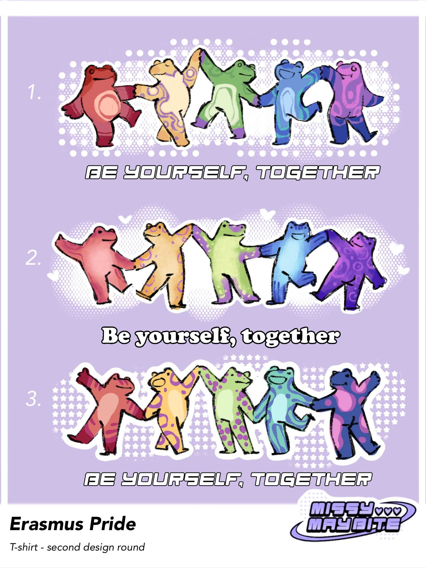 Erasmus Pride 2026 - shirt design options