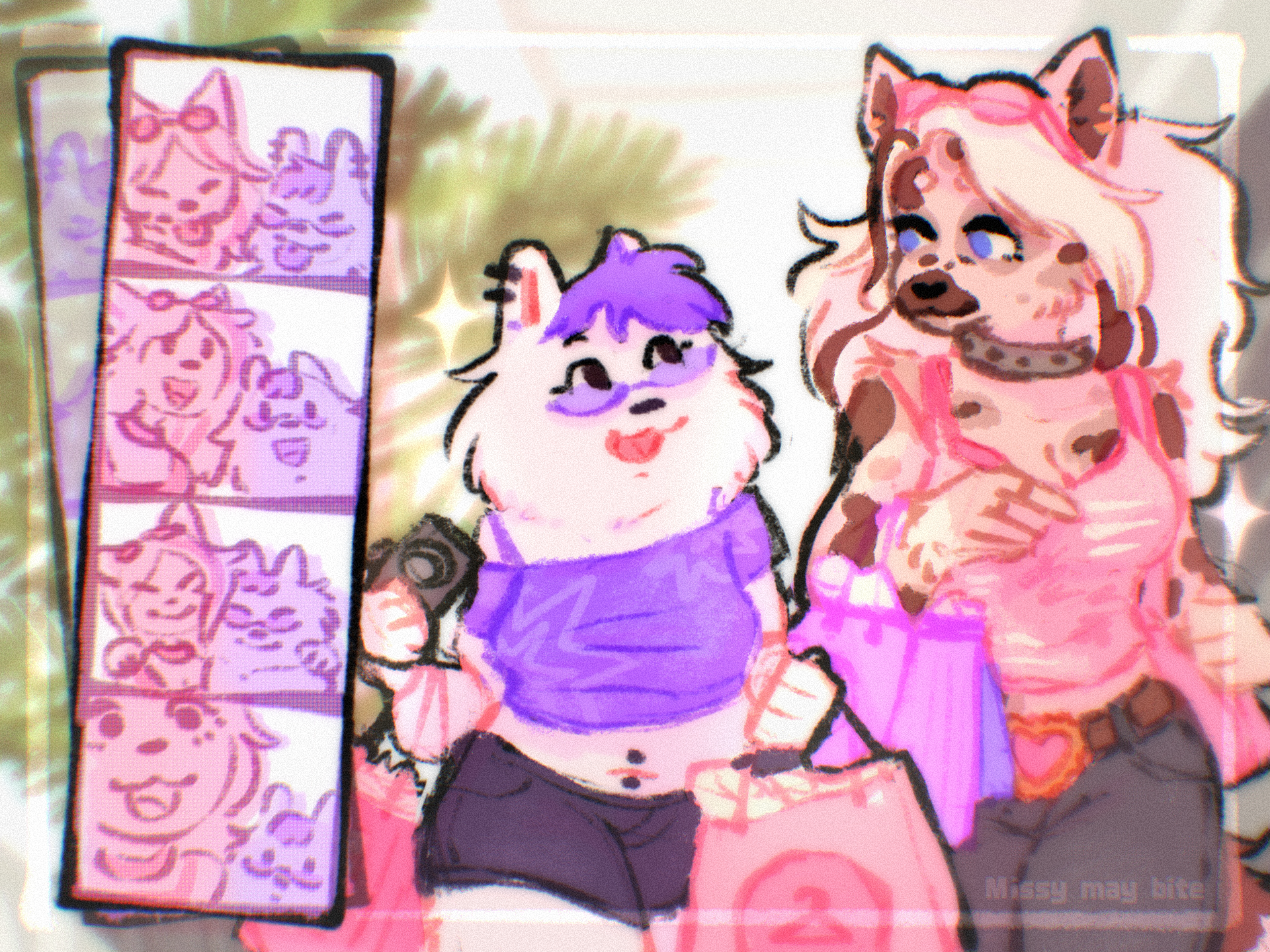 Gift art for Gouls_Thebug (Artfight 2026)
Pink dog is not my character