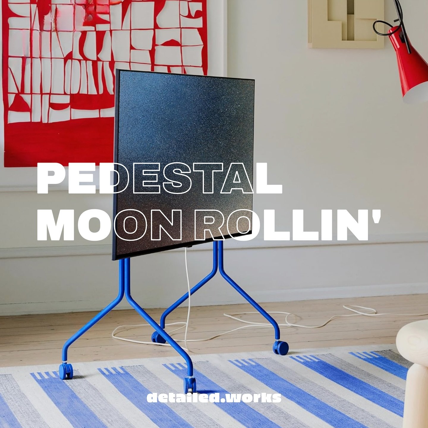 By owning the existence and role of the stand, Pedestal has exceeded the mere function of the stand.

#Pedestal #MoonRollin #TVStand #DesignStatement #MinimalistDesign #FunctionalArt #ModernInteriors #ScandinavianDesign #InteriorStyling #HomeAestheti