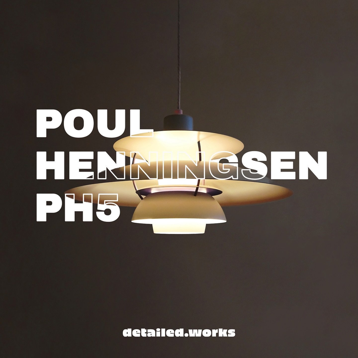 The Louis Poulsen PH5 Lamp, designed by Poul Henningsen in 1958. 

Henningsen set out to design a lamp that would provide consistent, glare-free illumination, no matter the light source. The result was the PH 5, a striking pendant that became a stapl
