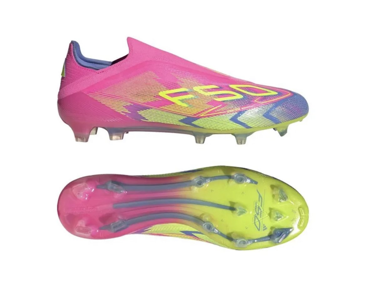 ADIDAS F50 ELITE LACELESS FG MYSTIC VICTORY - LUCID PINK/LUCID LEMON/BLUE FUSION