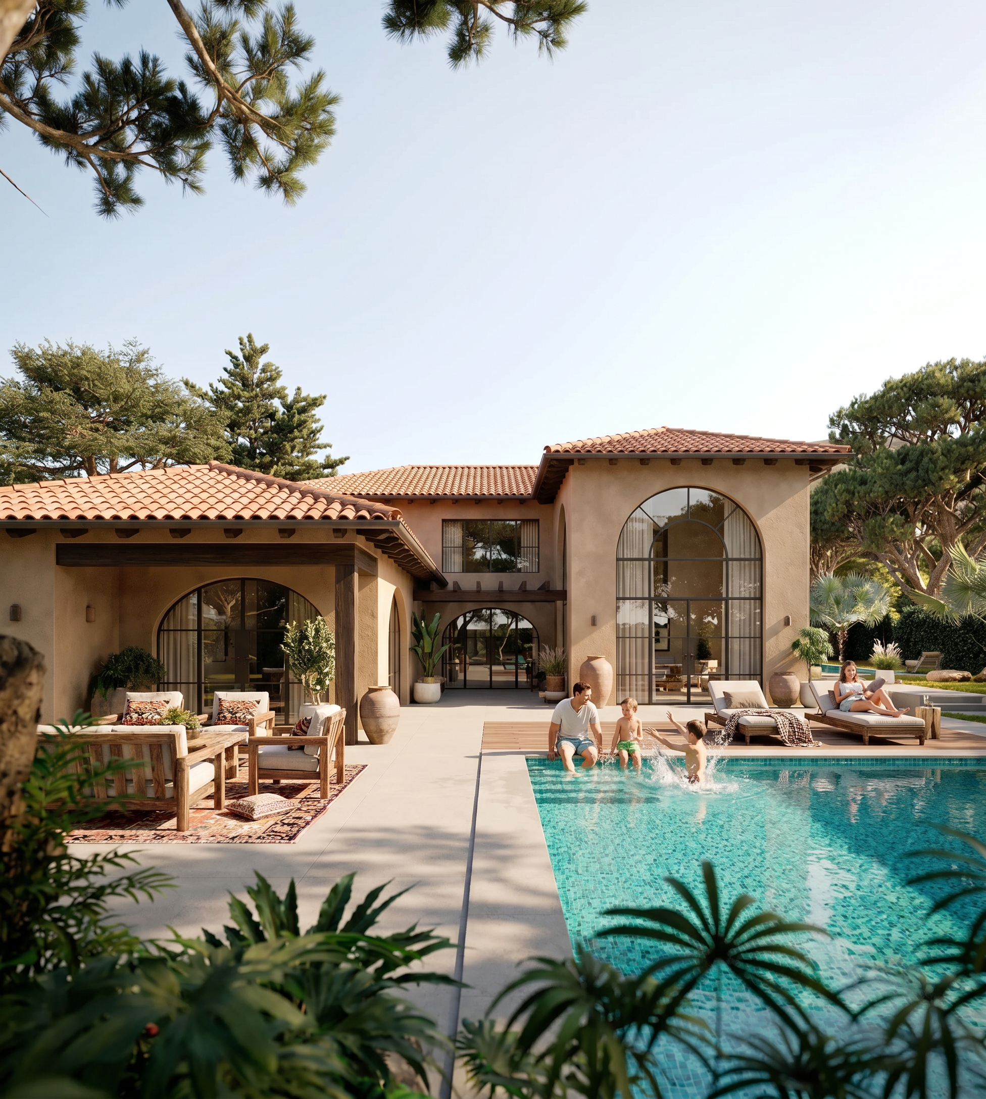 modern house in spain cgi single family home