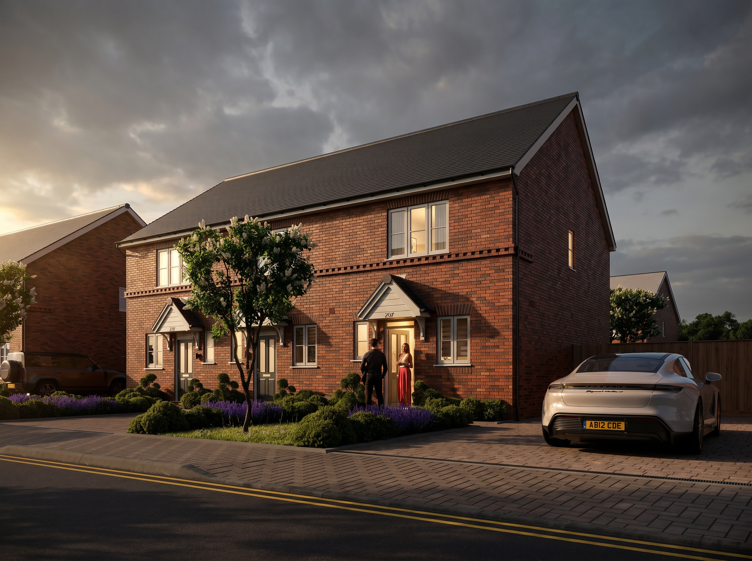 uk house type cgi render single family home