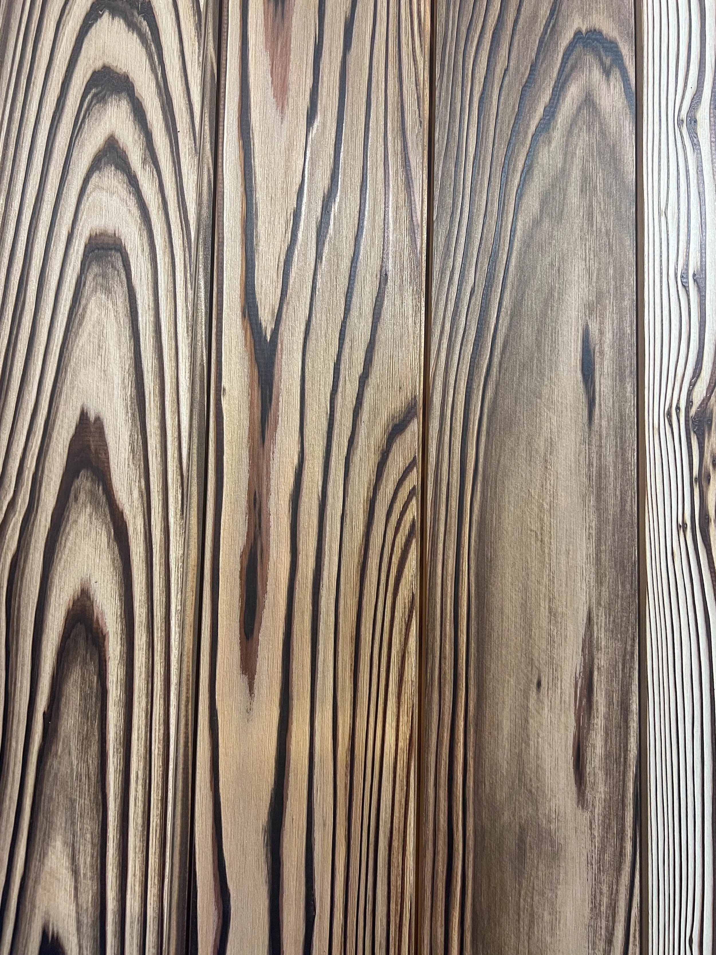 Japanese Cedar Charred & Brushed