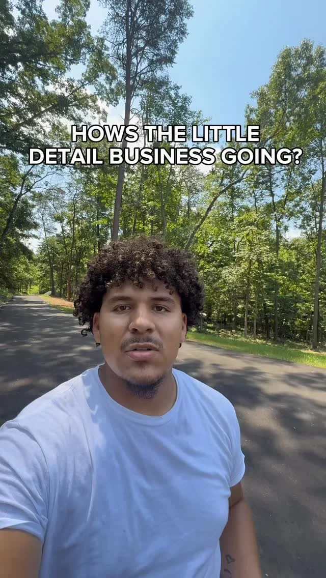 How’s the little detailing business going? Better than your 9-5 😉